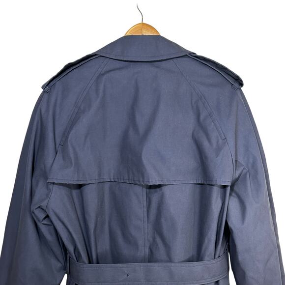 Defense Logistics Agency Air Force 42L Trench Coat Defender Collection Blue USA - Picture 6 of 12